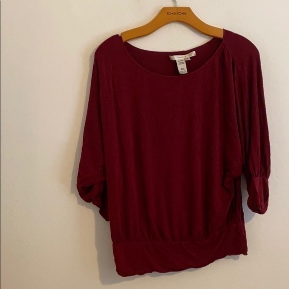 Studio M Solid Red Blouse Size Small